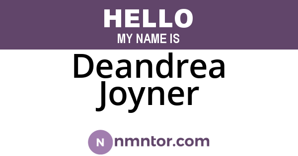 Deandrea Joyner