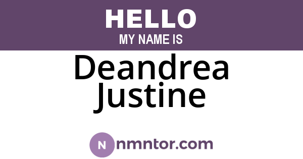 Deandrea Justine