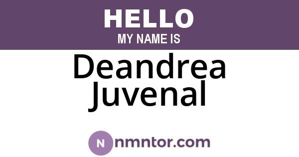 Deandrea Juvenal
