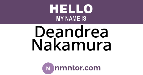 Deandrea Nakamura