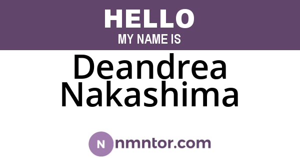 Deandrea Nakashima