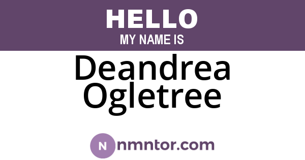 Deandrea Ogletree