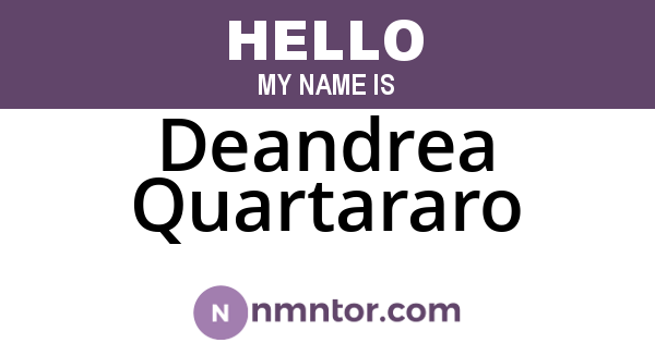 Deandrea Quartararo