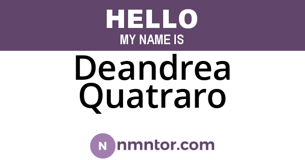 Deandrea Quatraro