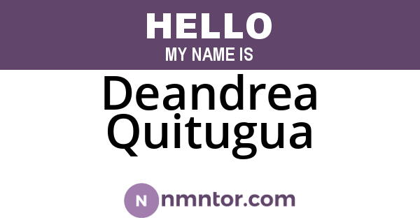 Deandrea Quitugua