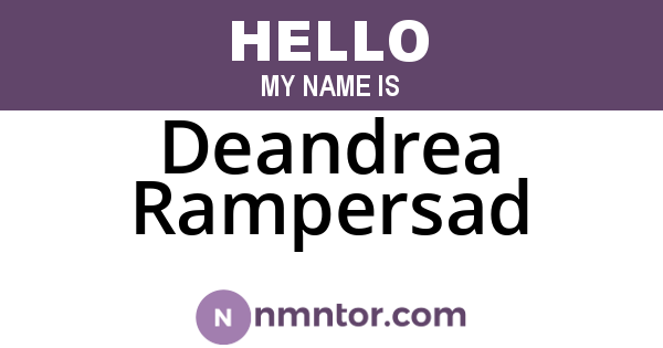 Deandrea Rampersad