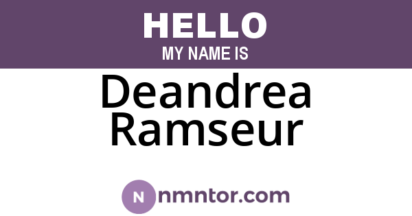 Deandrea Ramseur