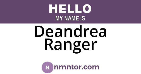 Deandrea Ranger