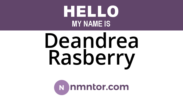 Deandrea Rasberry