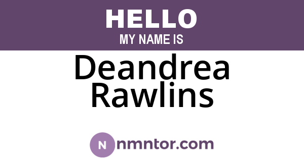 Deandrea Rawlins