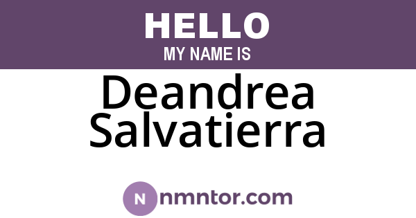 Deandrea Salvatierra