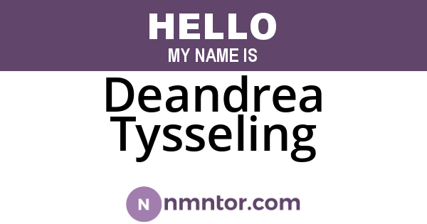 Deandrea Tysseling