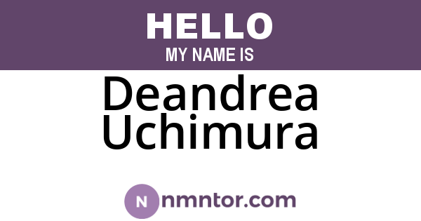 Deandrea Uchimura