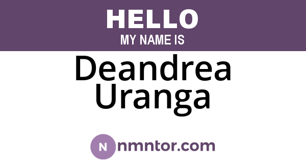 Deandrea Uranga
