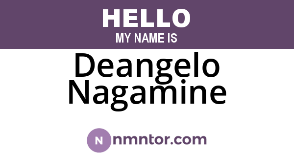 Deangelo Nagamine