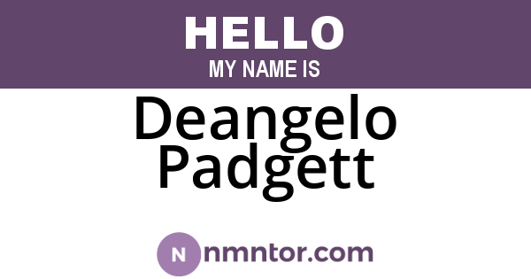 Deangelo Padgett