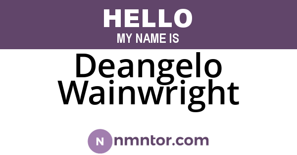 Deangelo Wainwright