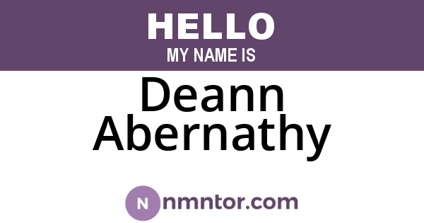 Deann Abernathy