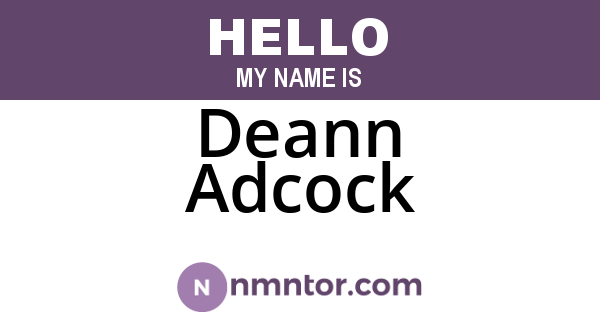 Deann Adcock