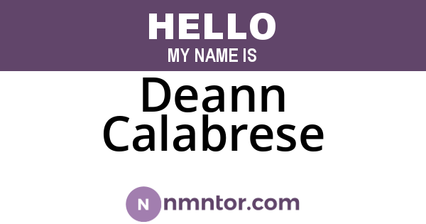 Deann Calabrese