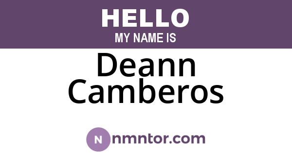Deann Camberos