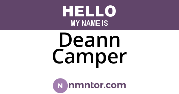 Deann Camper