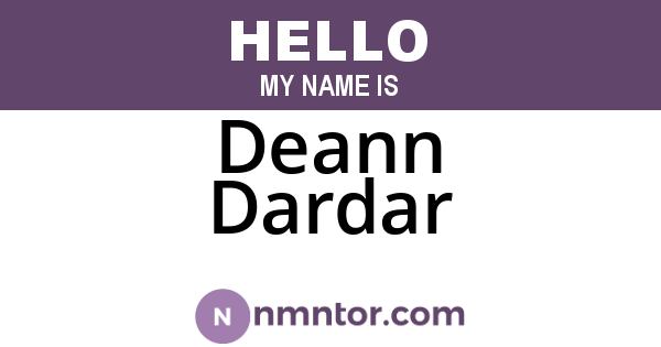 Deann Dardar