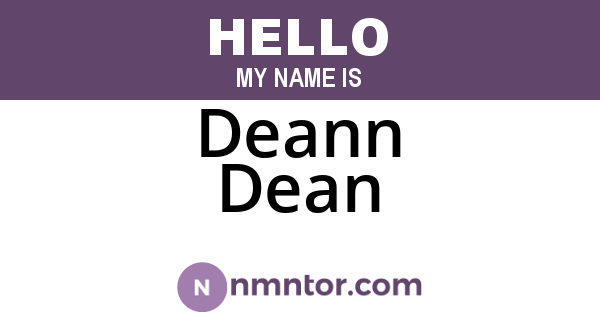 Deann Dean