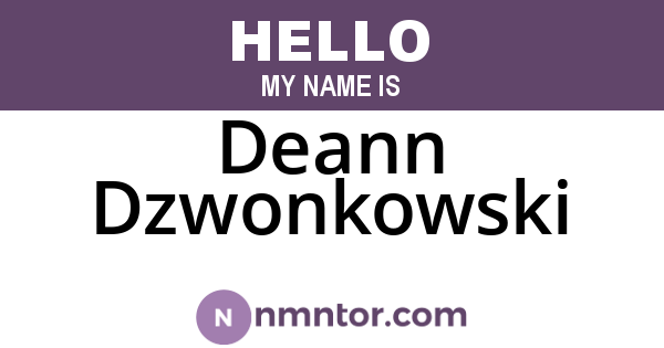 Deann Dzwonkowski