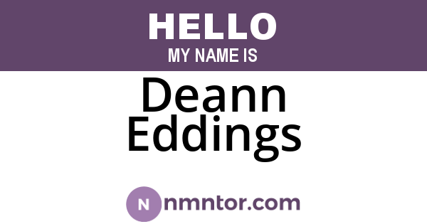 Deann Eddings