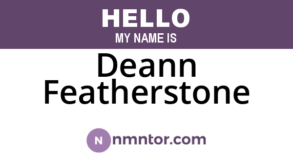 Deann Featherstone