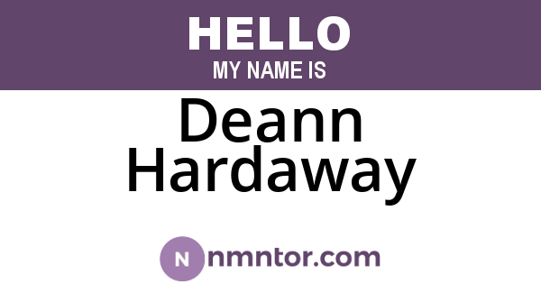 Deann Hardaway