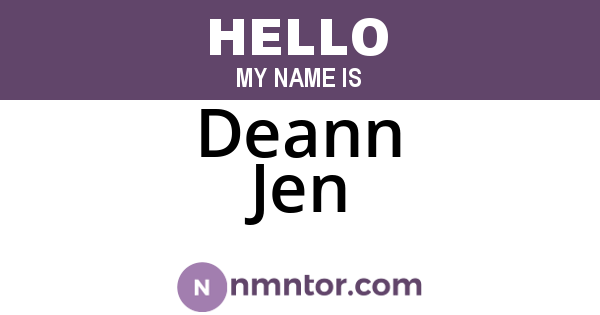 Deann Jen
