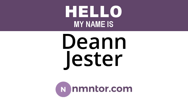 Deann Jester