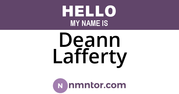 Deann Lafferty