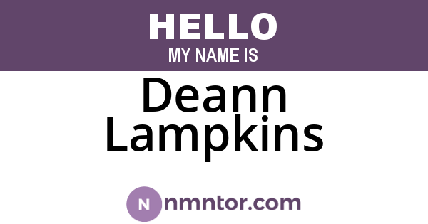 Deann Lampkins