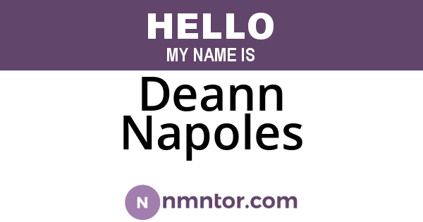 Deann Napoles