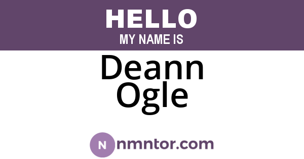 Deann Ogle