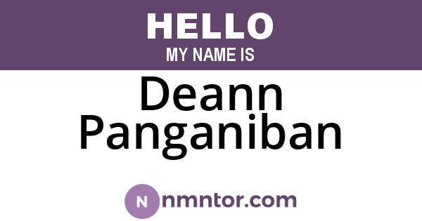 Deann Panganiban
