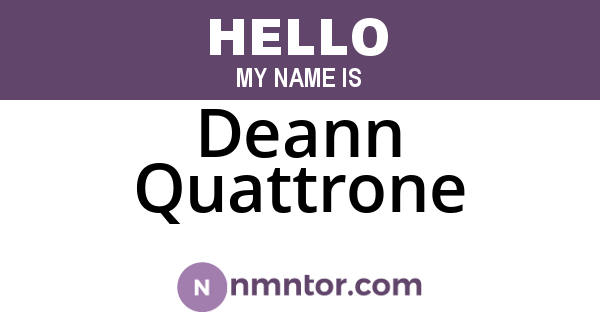 Deann Quattrone