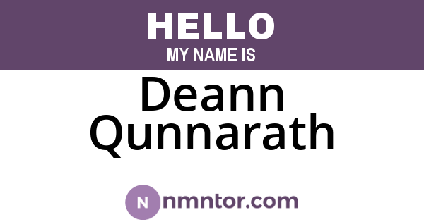 Deann Qunnarath