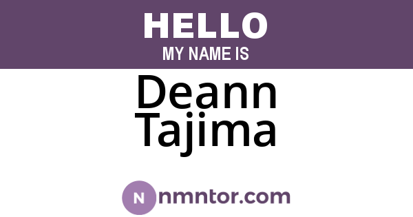 Deann Tajima
