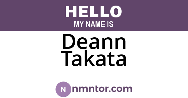 Deann Takata