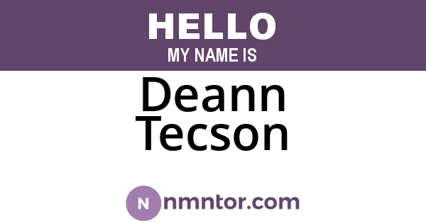 Deann Tecson