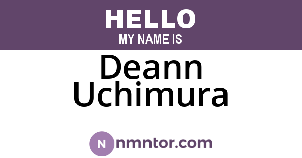 Deann Uchimura