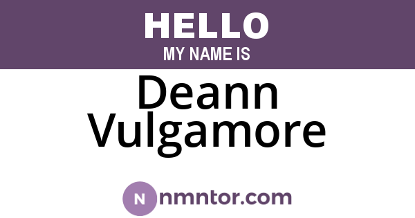 Deann Vulgamore