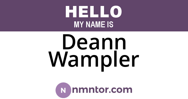 Deann Wampler