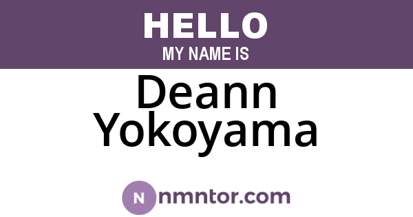 Deann Yokoyama