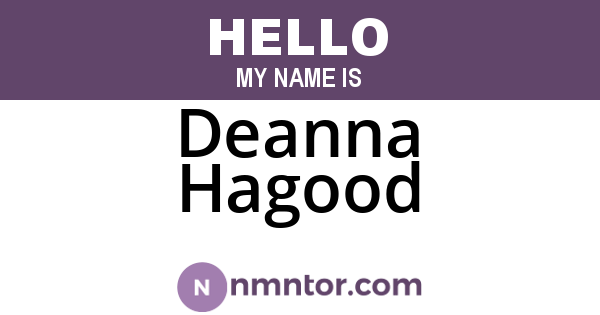 Deanna Hagood