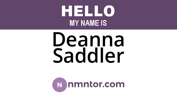 Deanna Saddler